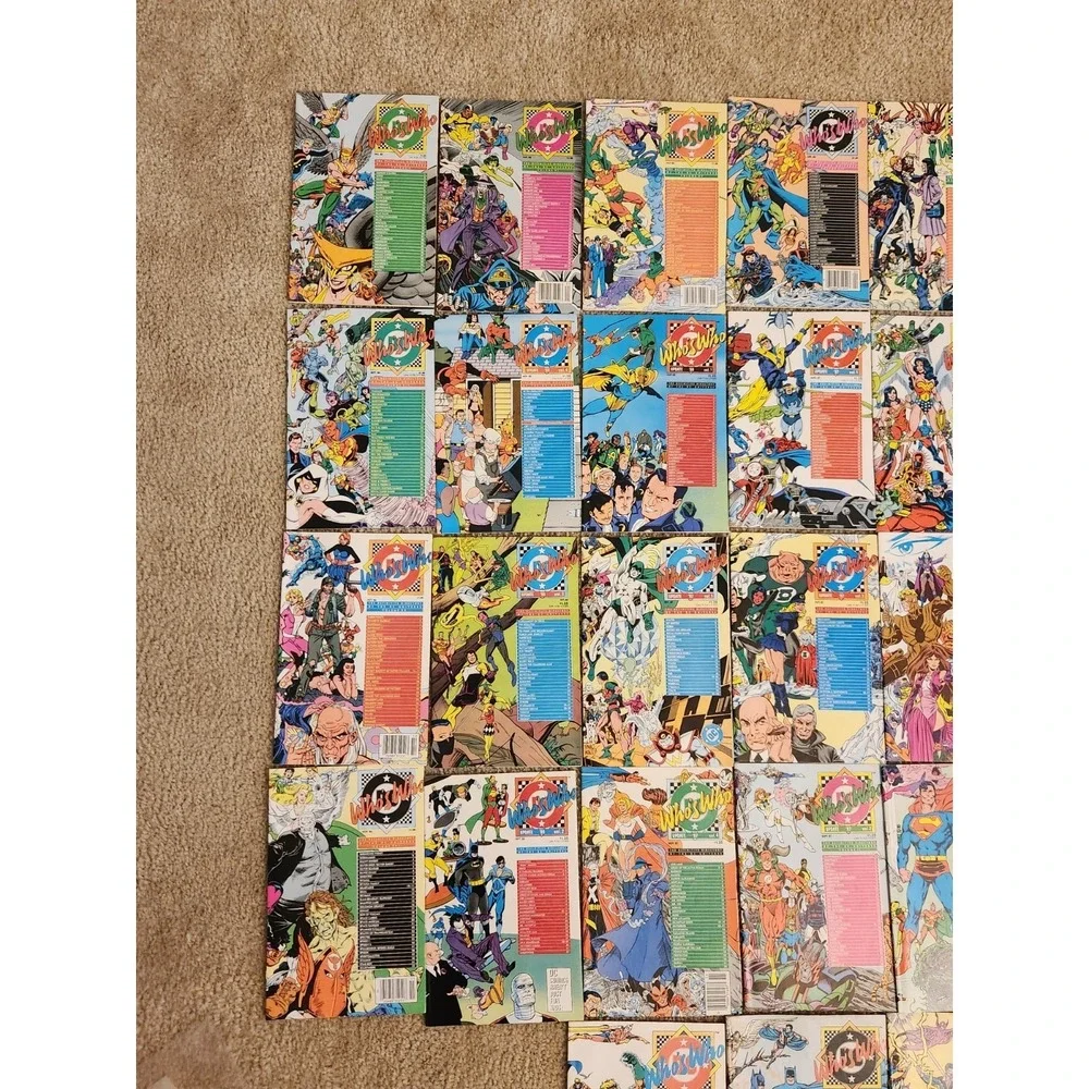 Dc Comics Lot Of 33 Who's Who Comics‎ EUC